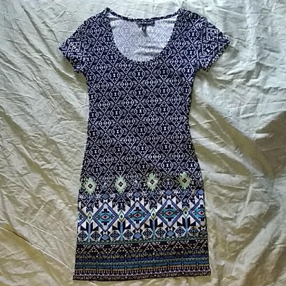 Blue and white Derek Heart dress.